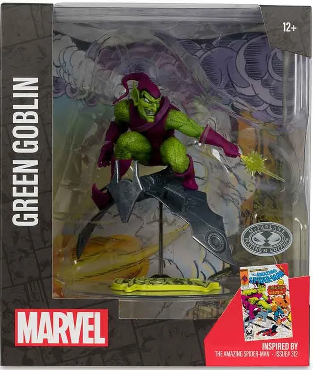 McFarlane Marvel Green Goblin #312 statuetta 17,8 cm platino