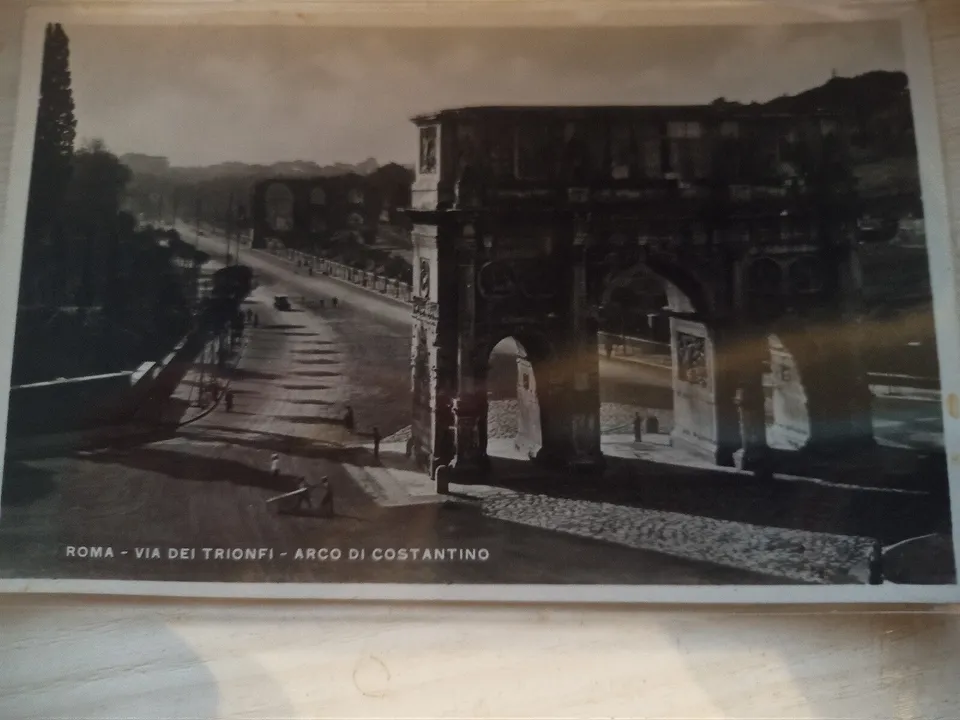 Roma Arco di Costantino Via Trionfi Cartolina Viaggiata Vienna