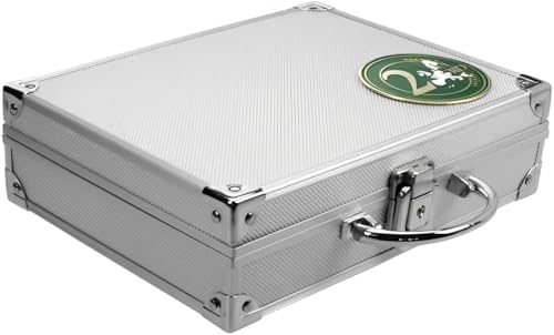 Safe Münzkoffer 172 valigetta monete 180 pezzi 2 euro alluminio
