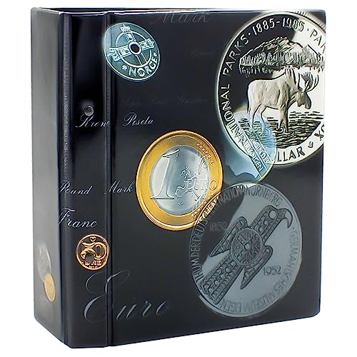 Safe 7817 album monete euro 1 cent-2 euro 5 fogli 4 anelli