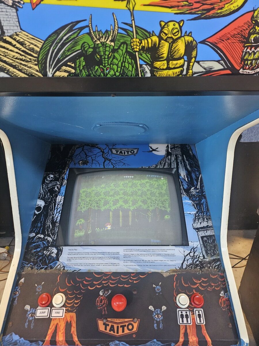 Arcade Story Arcade Pyros cabinato arcade fantasy 1987