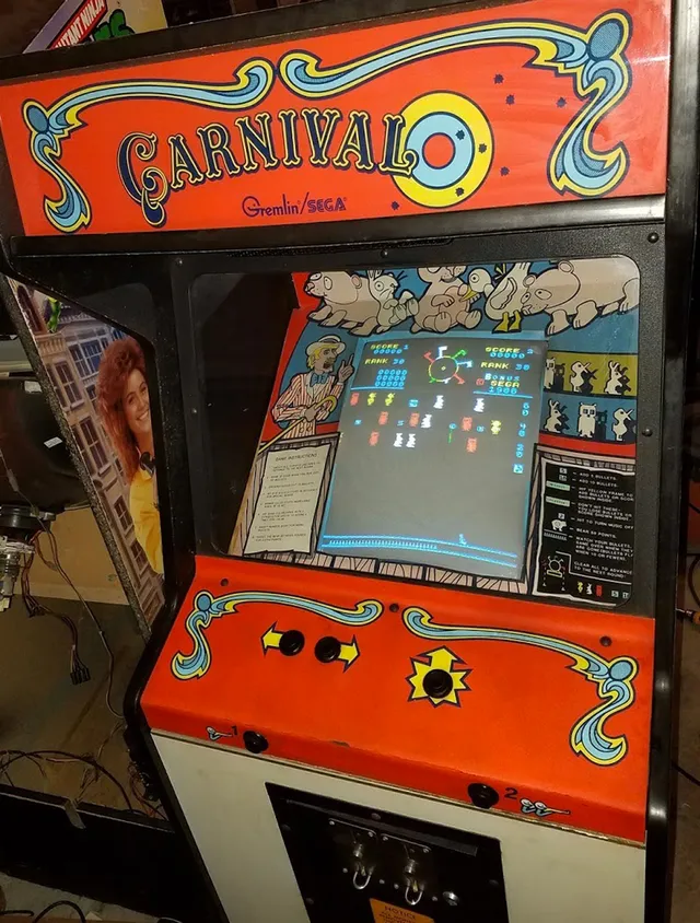 Arcade Story Carnival cabinato arcade SEGA 1980 da collezione