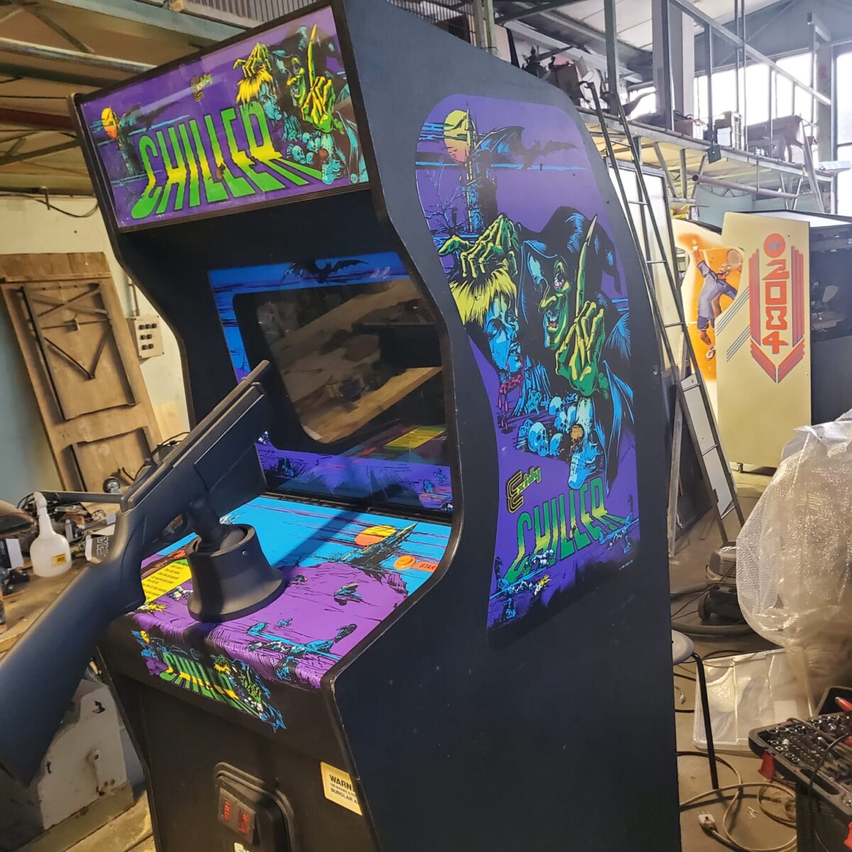 Arcade Story Rari Chiller Exidy cabinato tiro raro