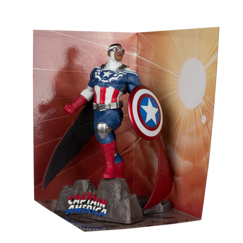 McFarlane Marvel Captain America #1 statua 1:10 con scena