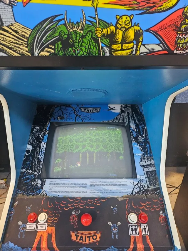 Arcade Story Arcade Pyros cabinato arcade fantasy 1987