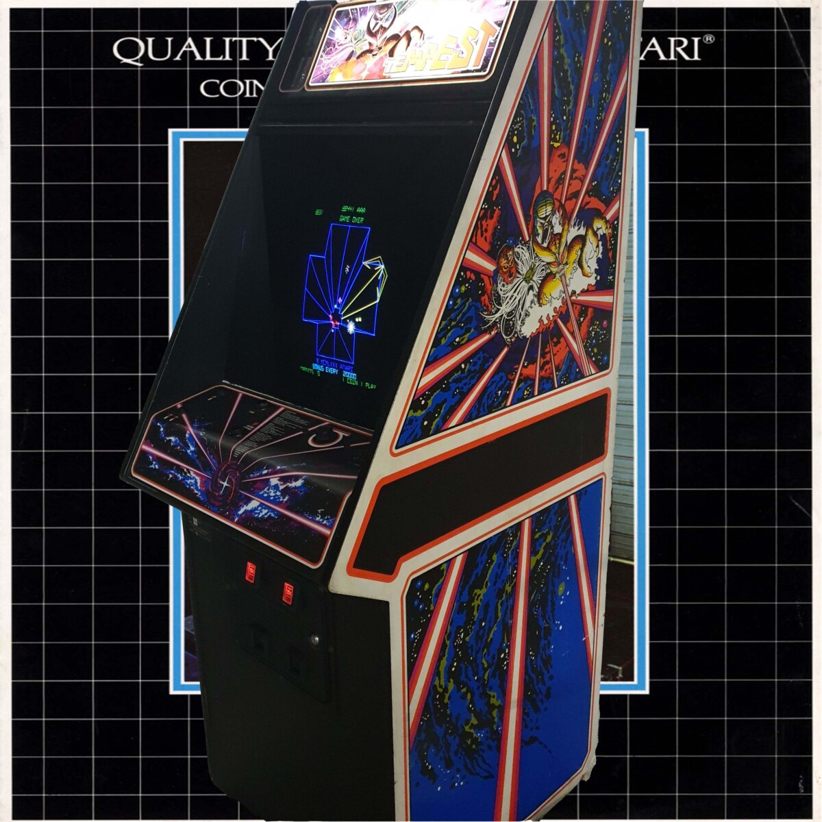 Arcade Story Arcade Tempest Atari cabinato tunnel vettoriale
