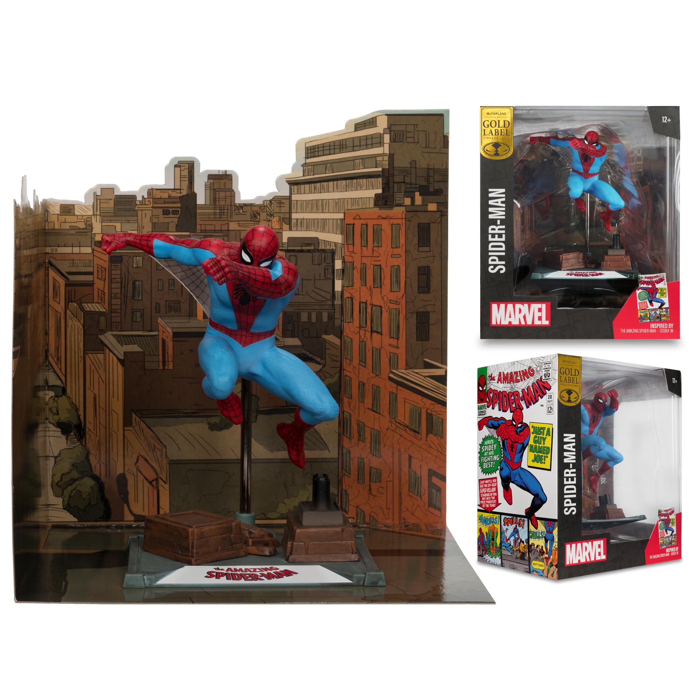 McFarlane Marvel Spider-Man 1:10 figure Amazing 38 Gold Label