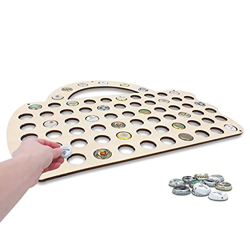SAFE 36989 Quadro Boccale per 70 Tappi Birra in Legno
