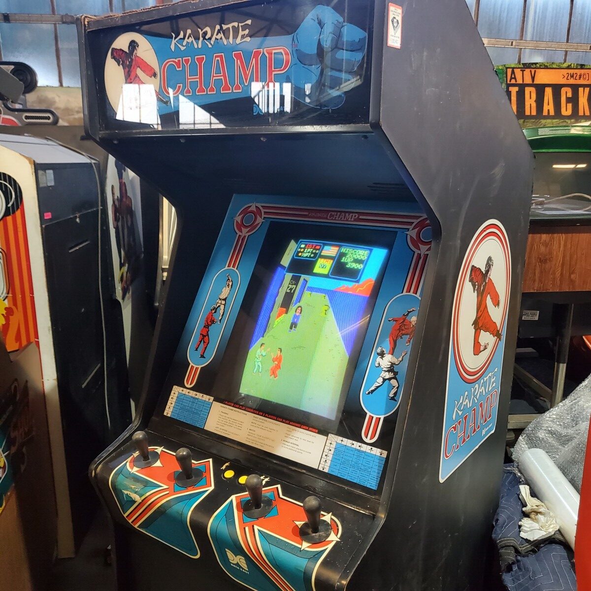 Arcade Story Picchiaduro Karate Champ cabinato 4 joystick