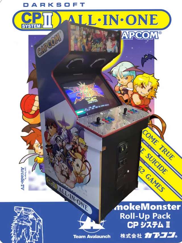 Arcade Story Anni 90 Multigioco CPS2 Darksoft cabinato 40 giochi