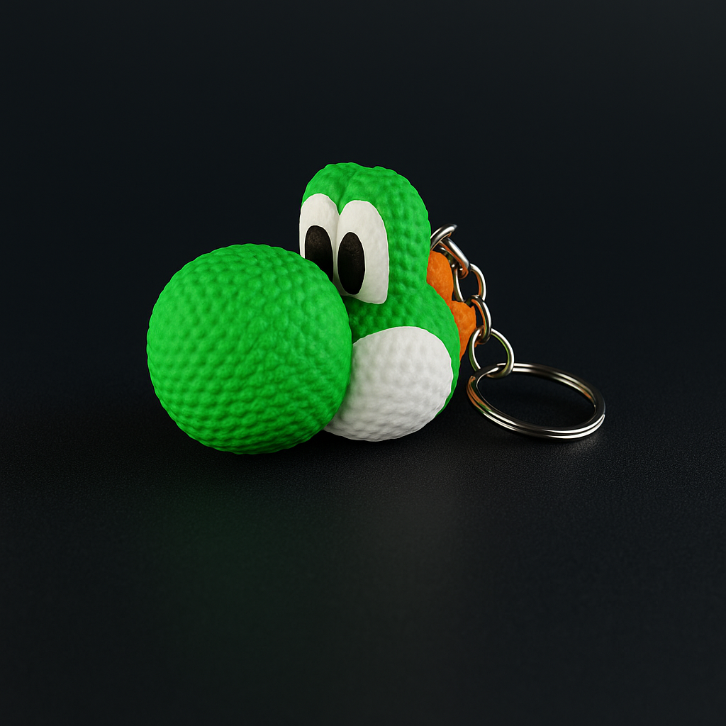L'Atelier di Zelda Keyverse Yoshi Portachiavi crochet fatto a mano