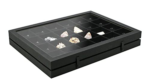 Safe Modellautos vetrina nera modellini 24 scomparti 65x58 mm