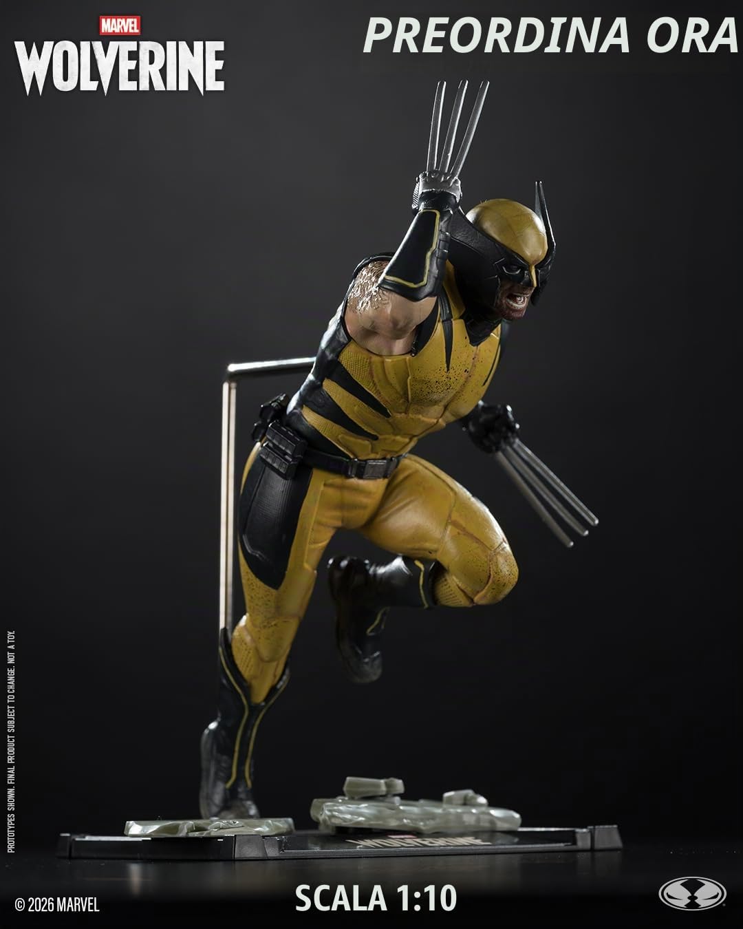McFarlane Marvel Statua Wolverine Game 1/10 Etichetta Oro