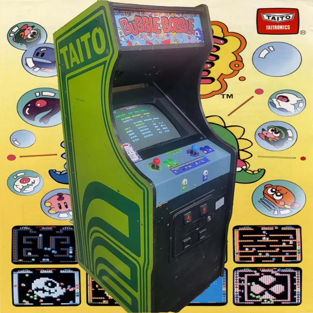 Arcade Story Arcade Bubble Bobble 1986 cabinato Taito