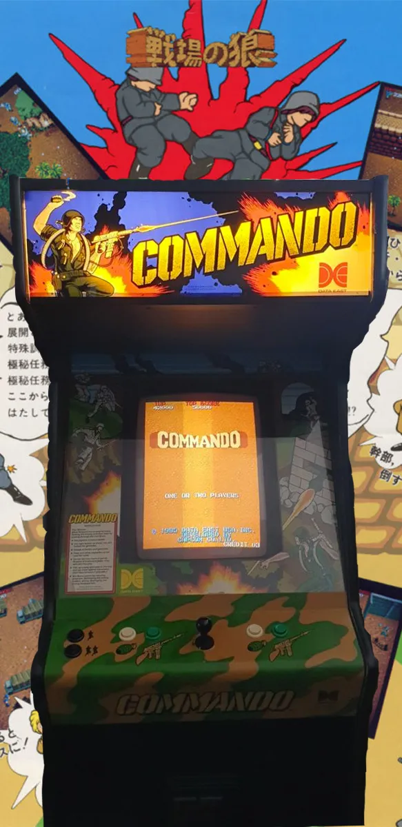 Arcade Story Arcade Commando 1985 Capcom gioco guerra