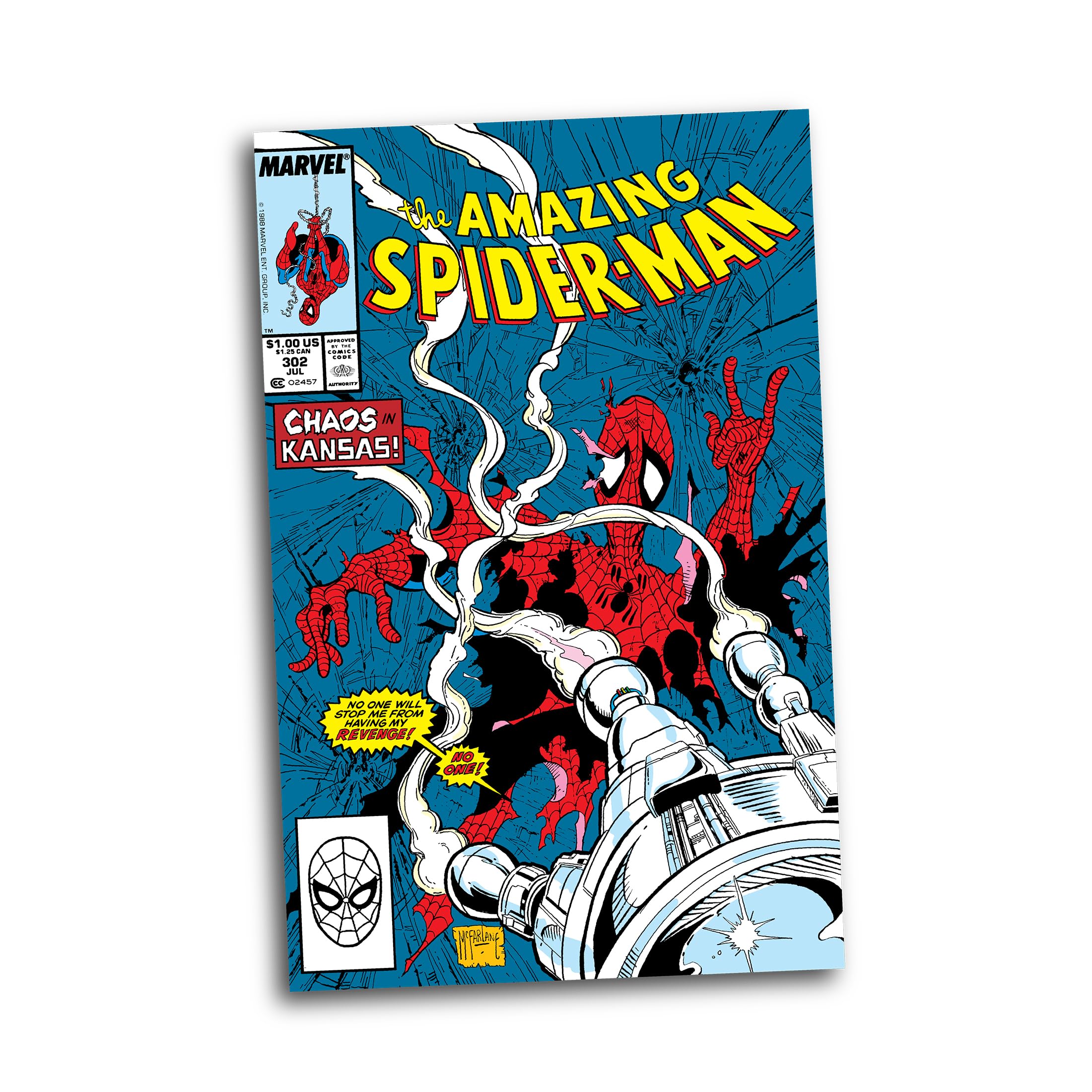 McFarlane Marvel Spider-Man 1:6 statua Amazing 301 con fumetto