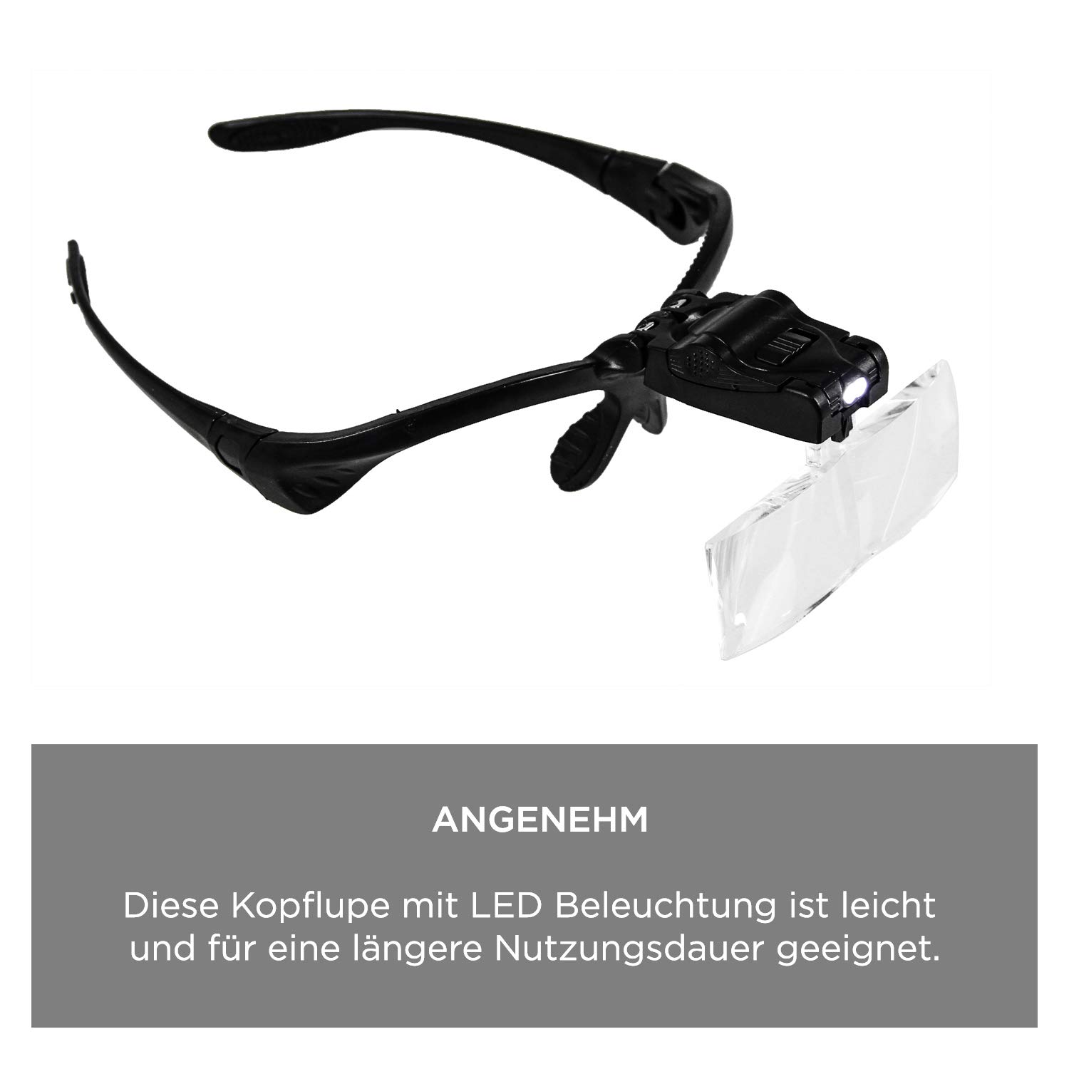 Safe 9834 Occhiali Lente Ingrandimento LED 5 Lenti 1x-3,5x