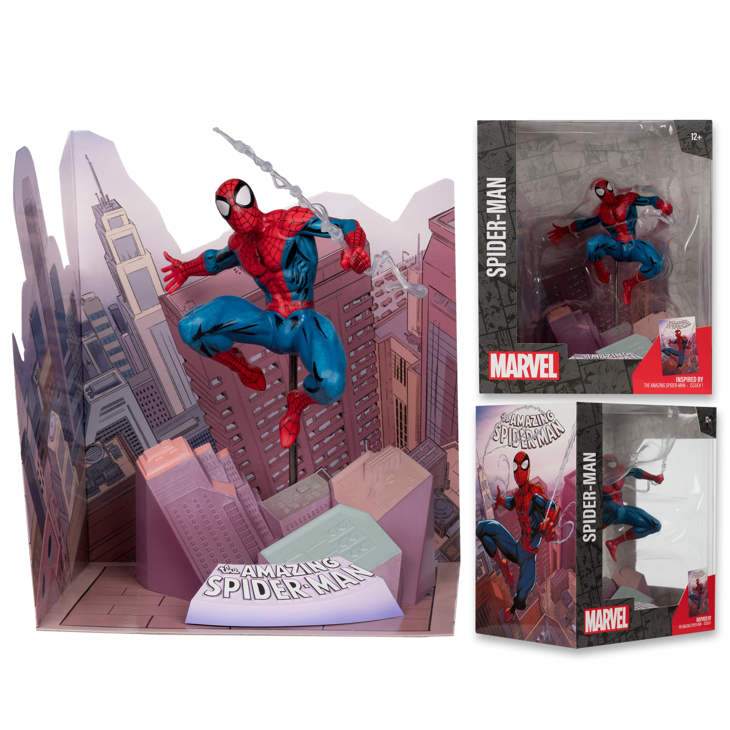 McFarlane Marvel Spider-Man 1:10 statua scena Amazing #1