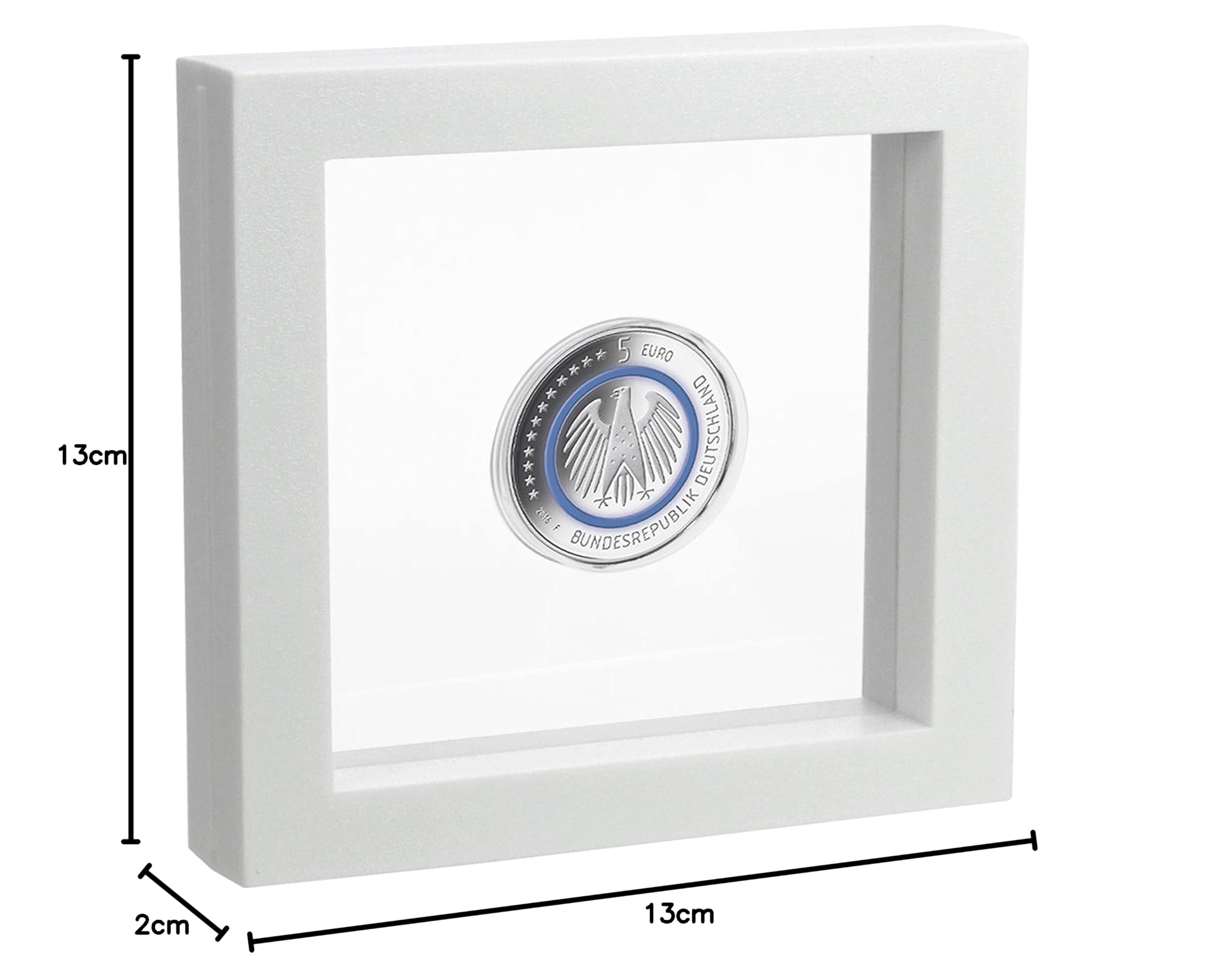 SAFE 4500 Schweberahmen cornice bianca 13x13 cm per monete