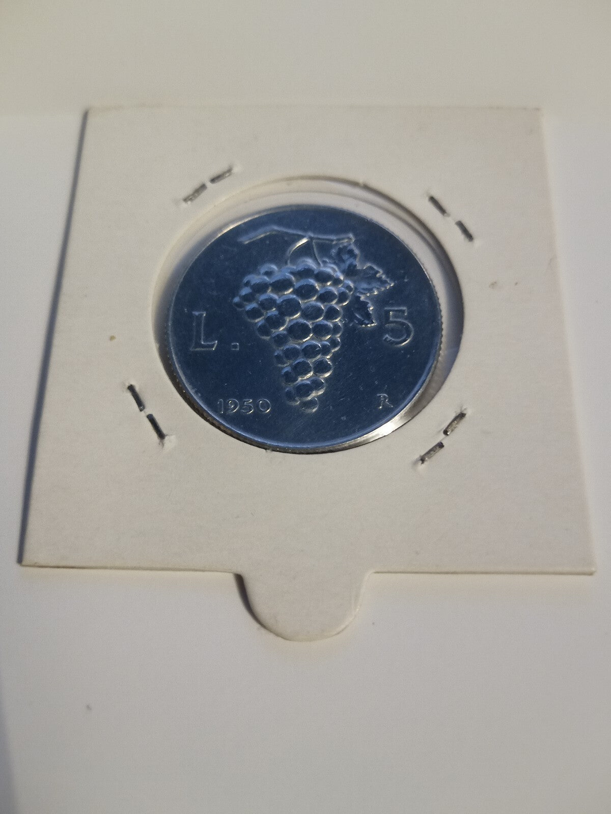 TS Collezionismo Numismatica 5 Lire 1950 Moneta Repubblica Italiana