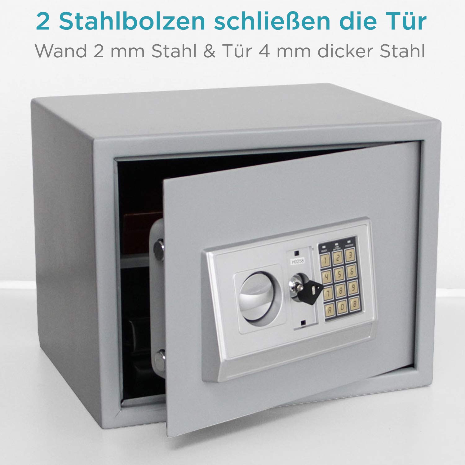 Safe 3992 Cassaforte Midi Acciaio con Codice e Chiave