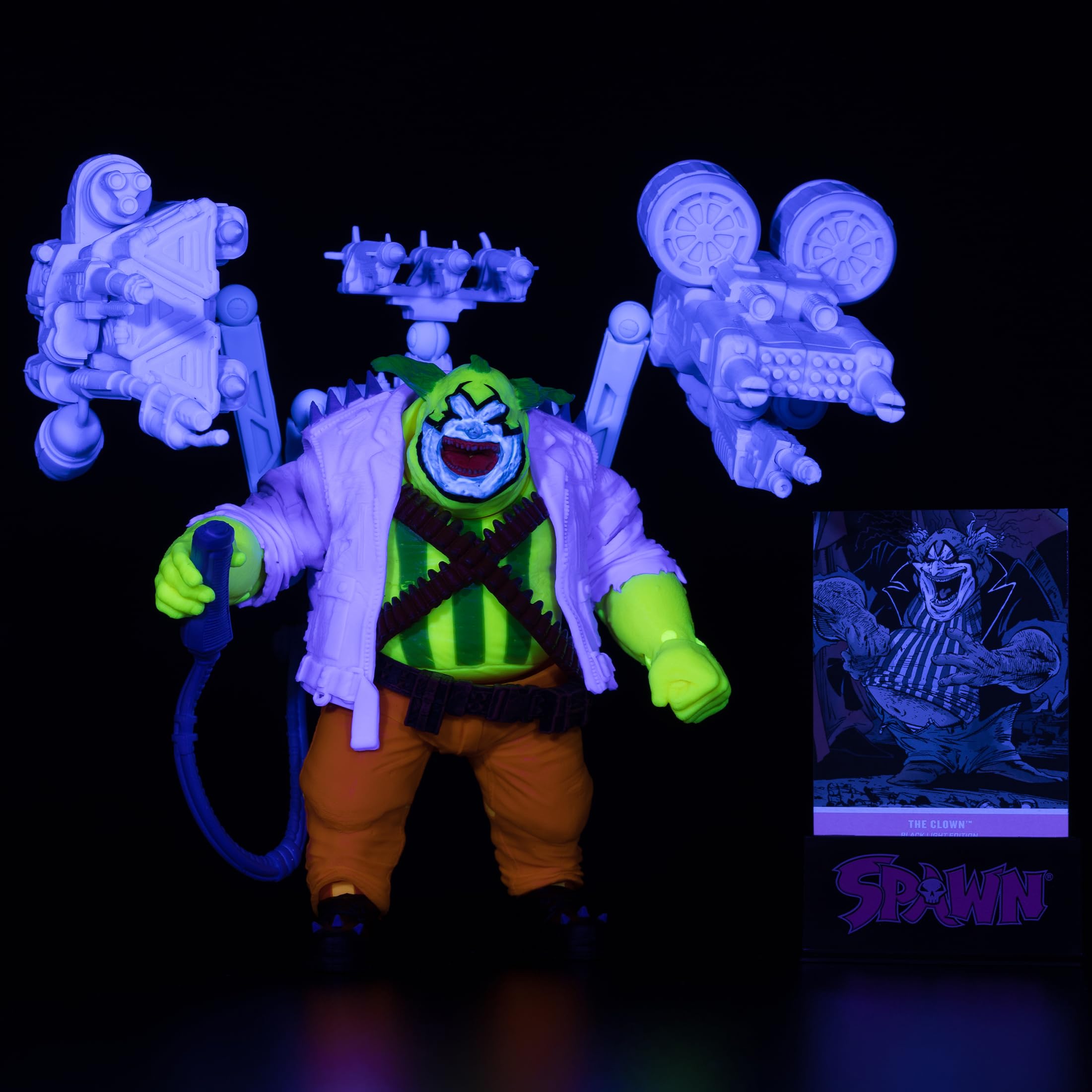 McFarlane Spawn The Clown action figure 17,8 cm Black Light