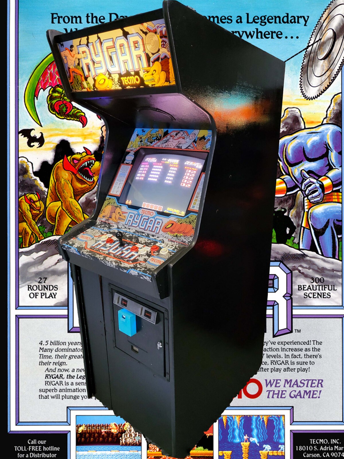 Arcade Story Rygar Cabinato Arcade Vintage da Collezione