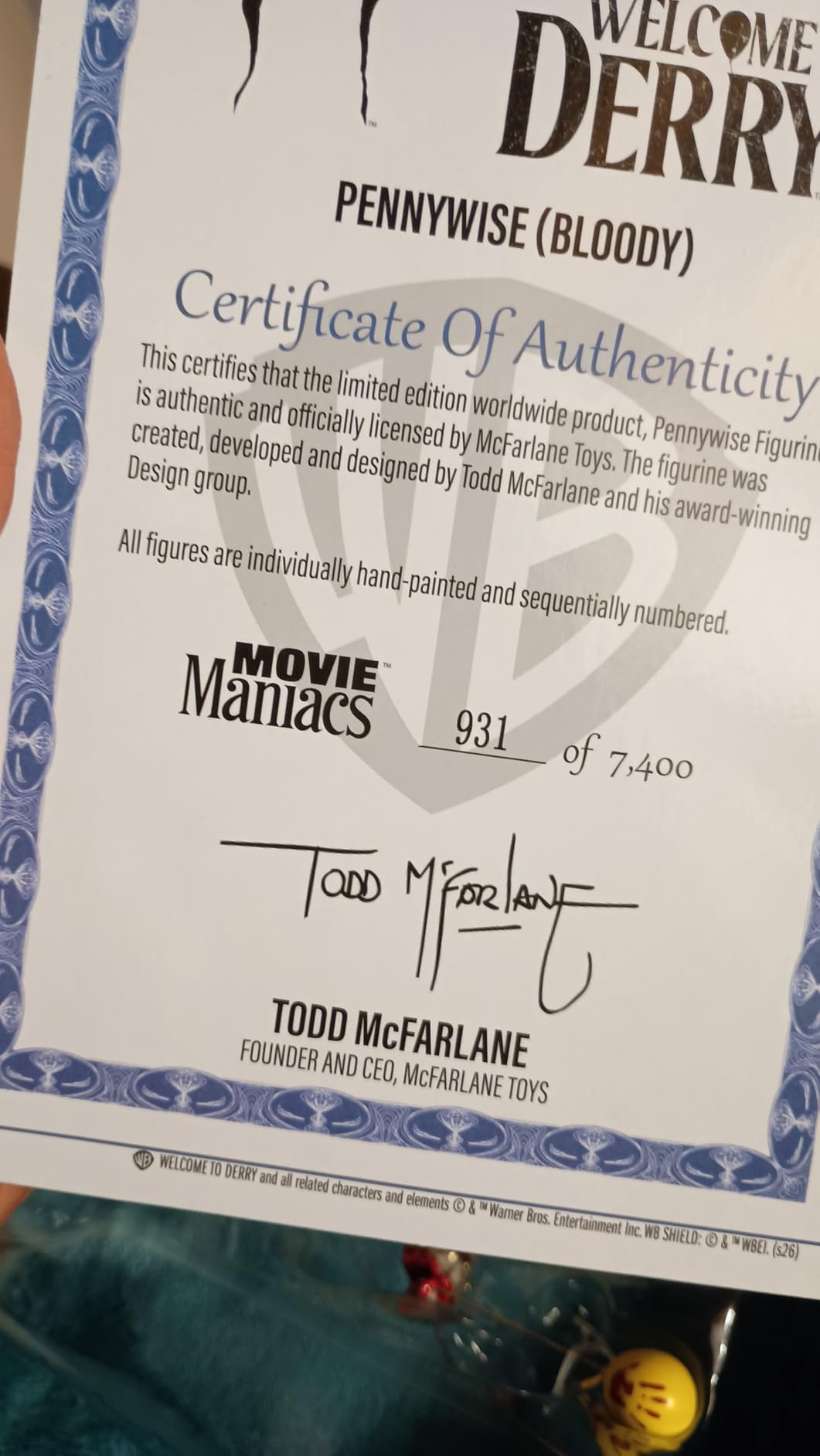 McFarlane Movie Maniacs Pennywise Bloody 16 cm