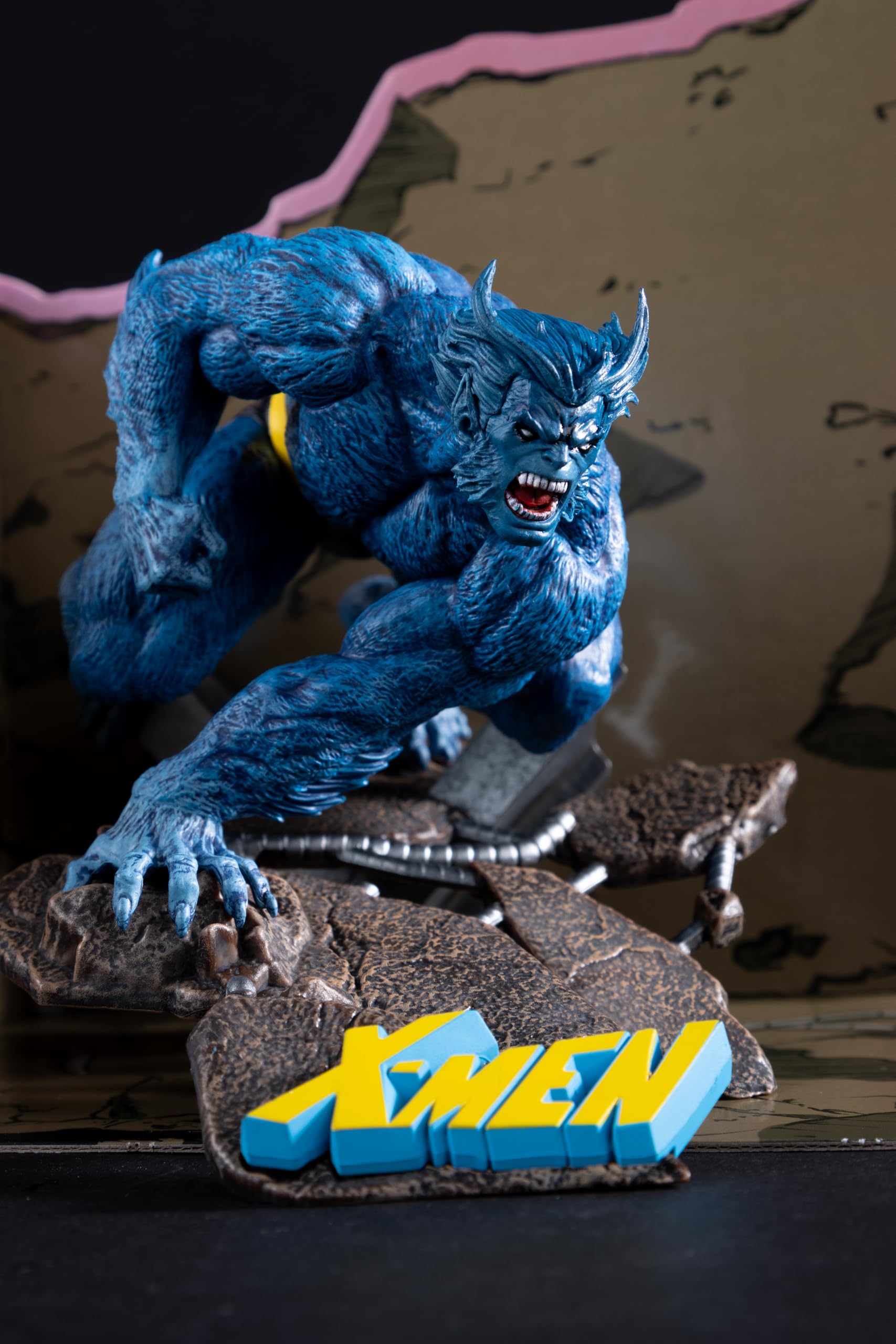 McFarlane Marvel Beast statua 1:10 con scena X-Men #1