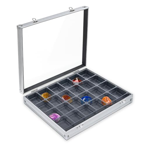 SAFE 5881 vetrina 24 scomparti alluminio per minerali
