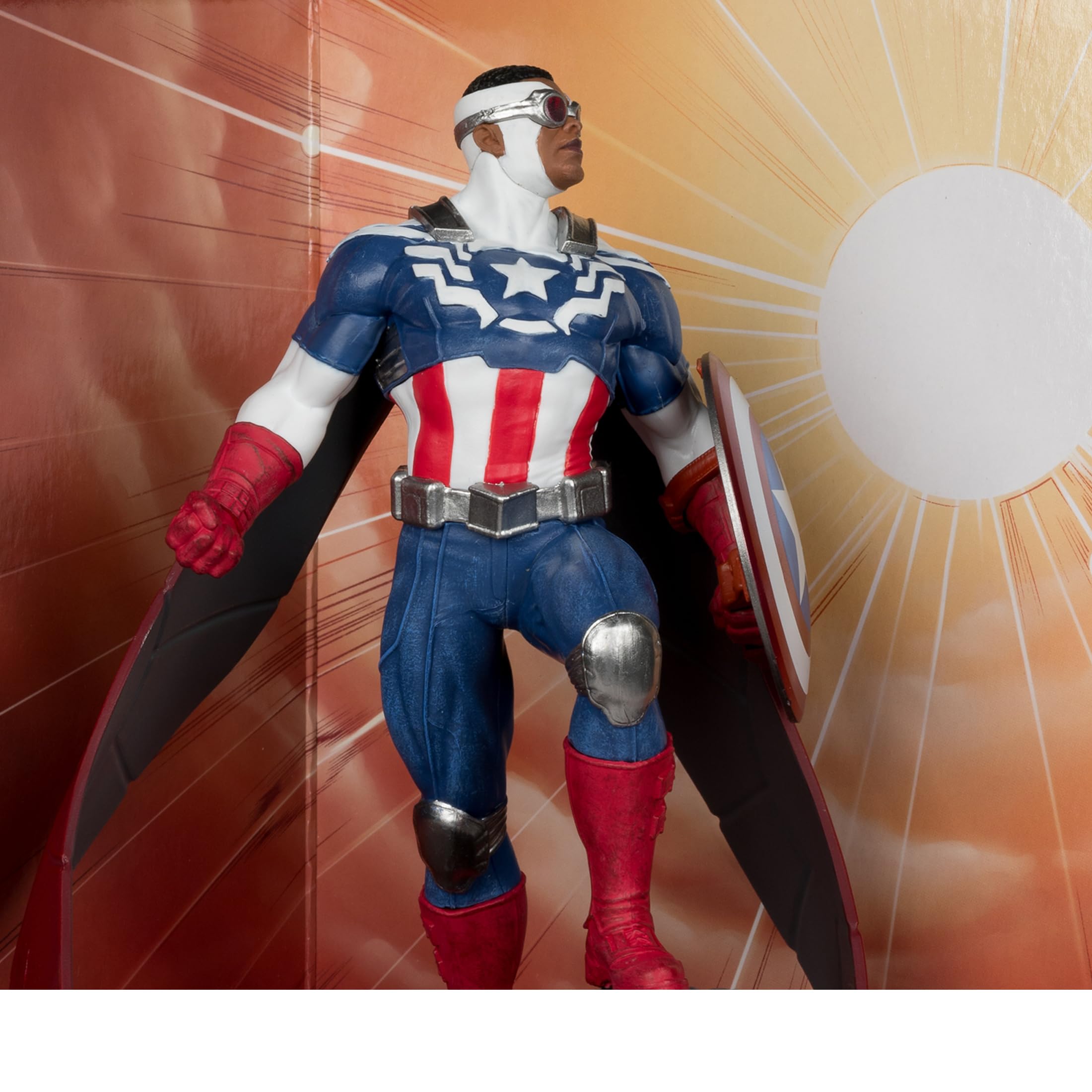 McFarlane Marvel Captain America #1 statua 1:10 con scena