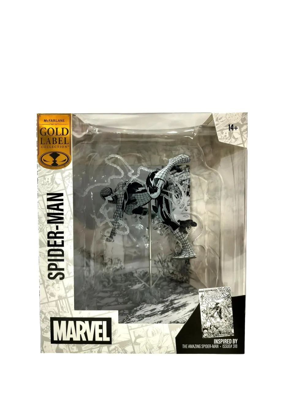 McFarlane Marvel Scorpione statua 1/10 metallico etichetta dorata