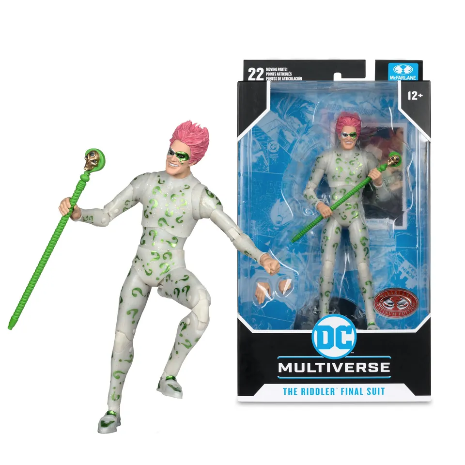 McFarlane DC Multiverse Riddler Final Suit action figure 17,8 cm Red Platinum