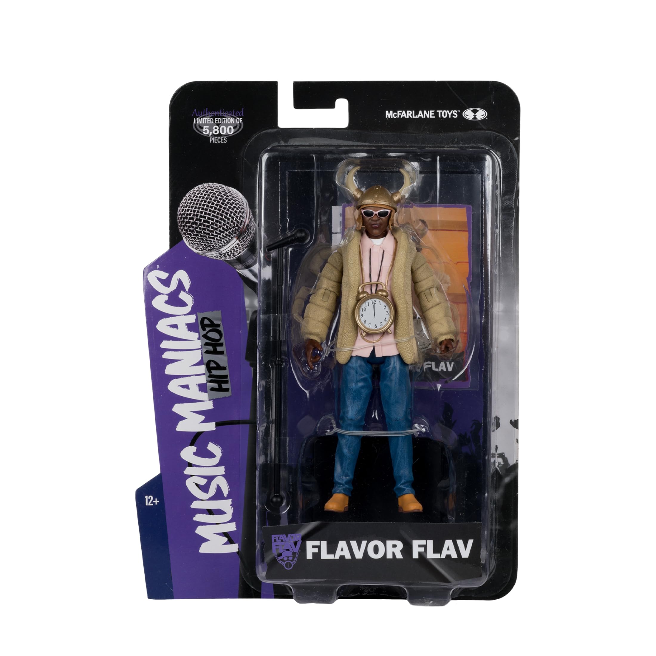 McFarlane Music Maniacs Flavor Flav action figure 15,2cm microfono