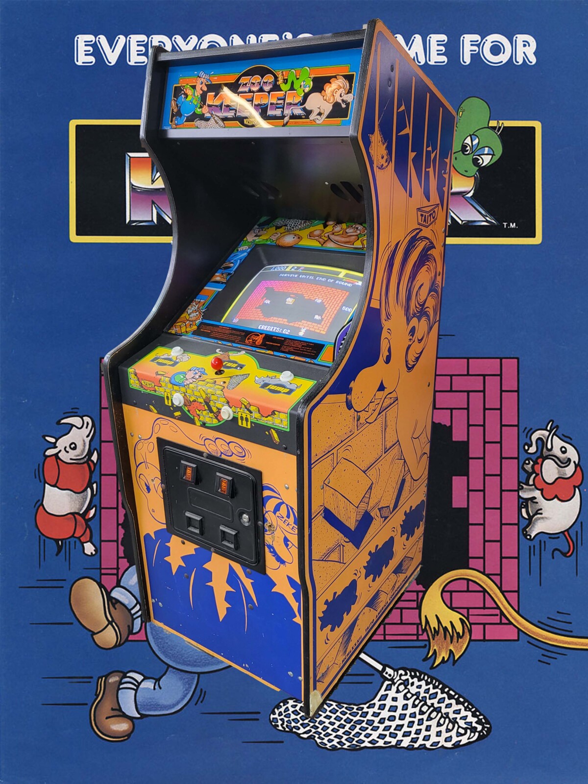 Arcade Story Arcade Zoo Keeper Cabinato Arcade Taito 1982
