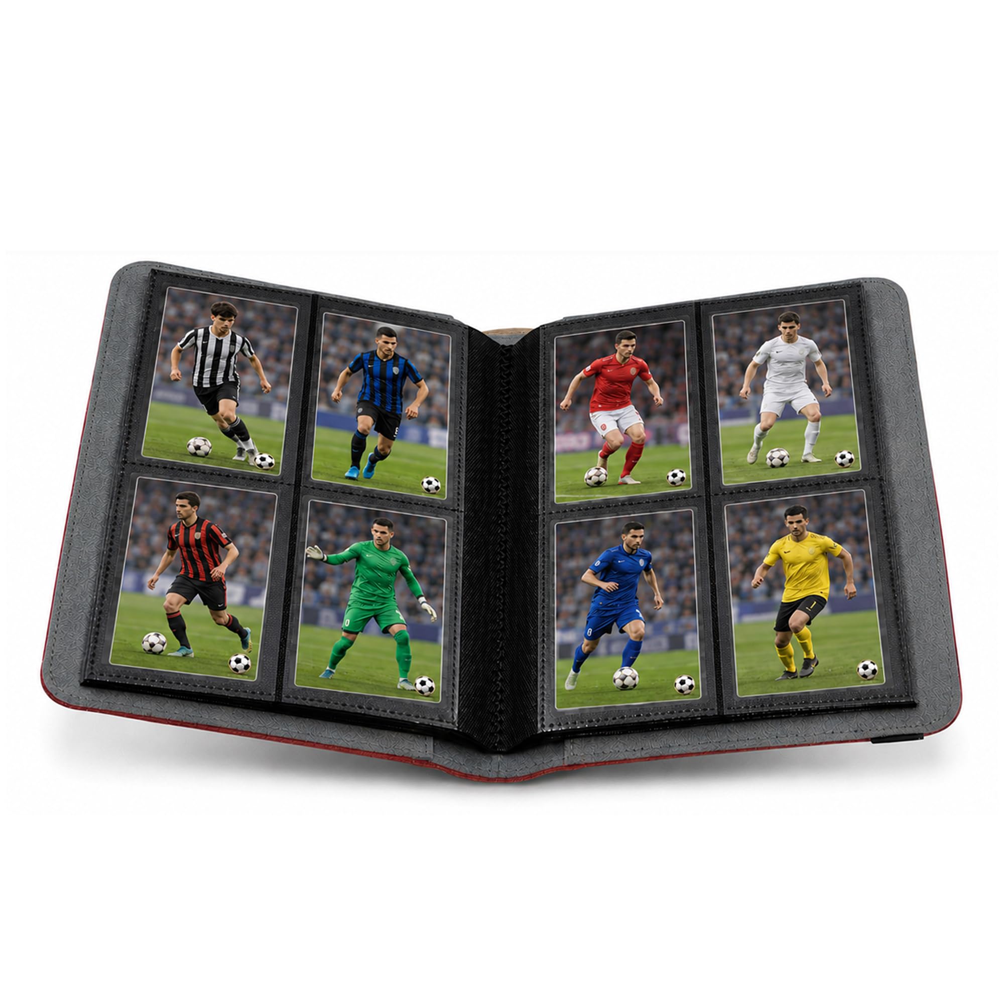 Safe Sammelkarten Album 160 Carte Arancione Soft-Touch Elastico