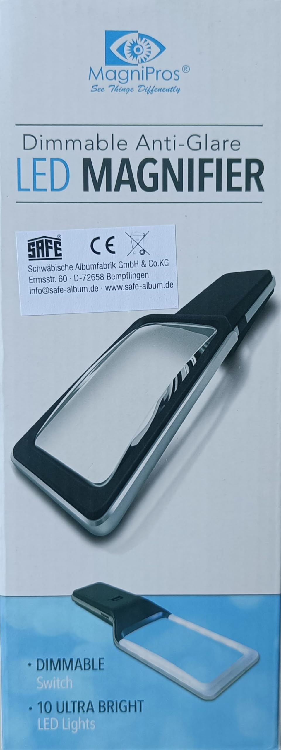 SAFE 4559 lente ingrandimento 300% lettura 10 LED