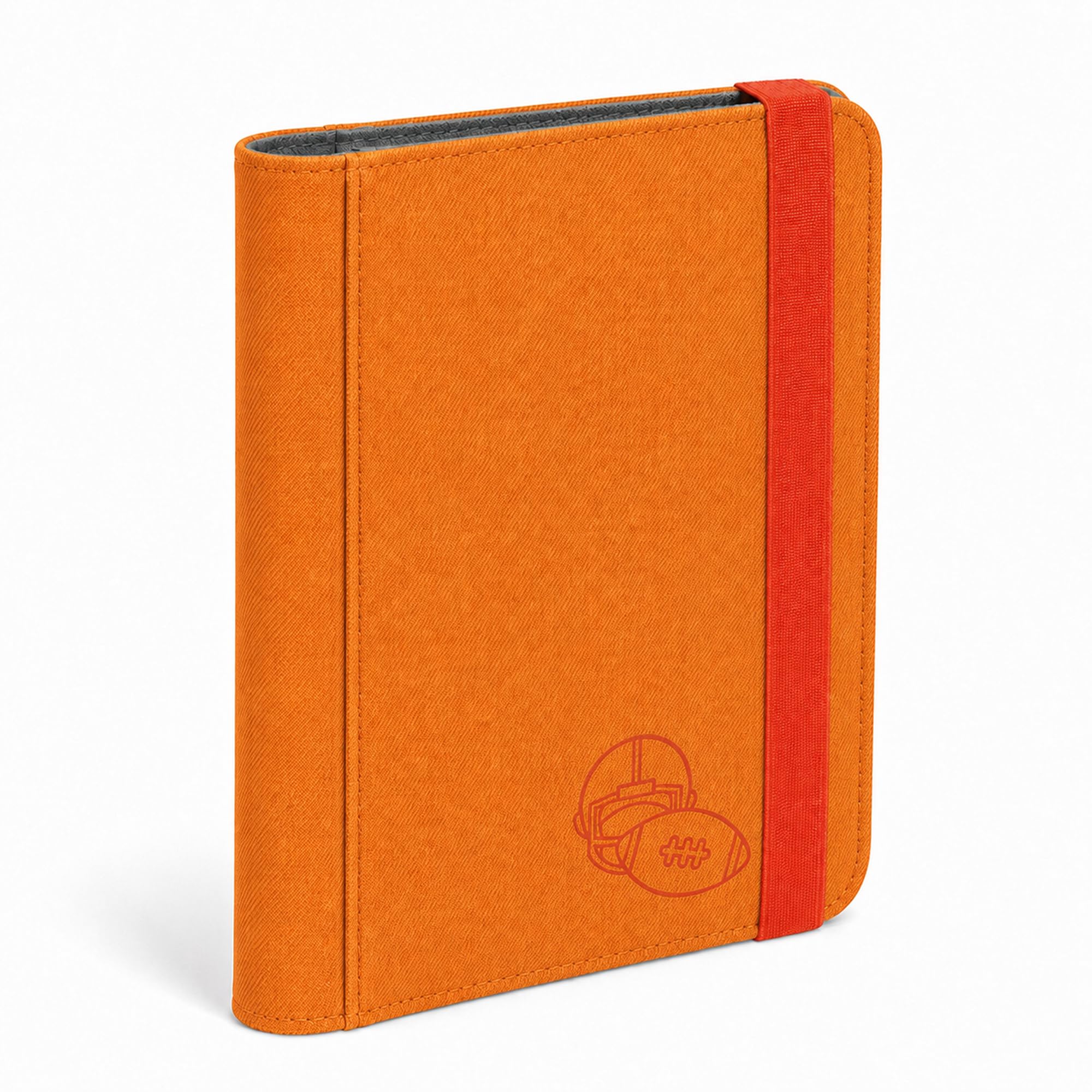 Safe Sammelkarten Album 160 Carte Sportive Arancione Elastico