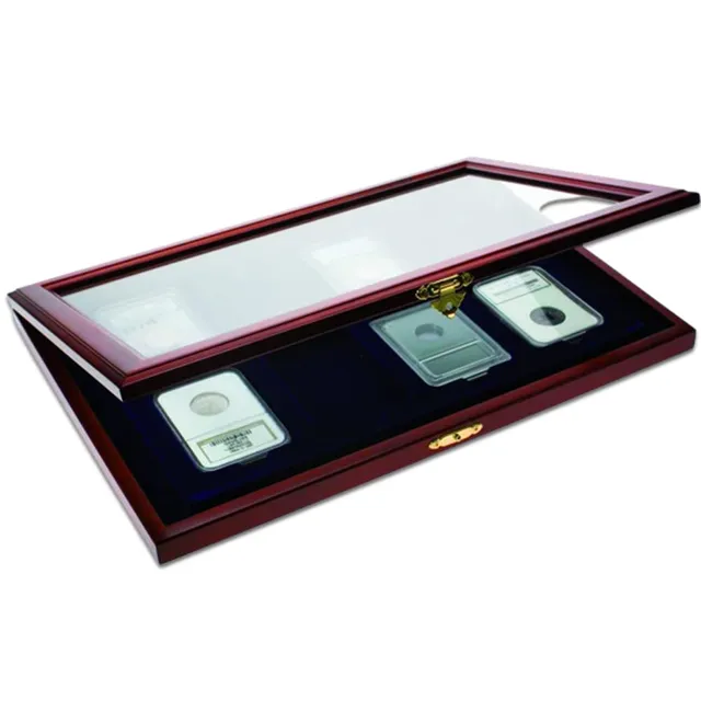 SAFE Vetrina Monete 8 Slabs Legno 375x260x30 mm