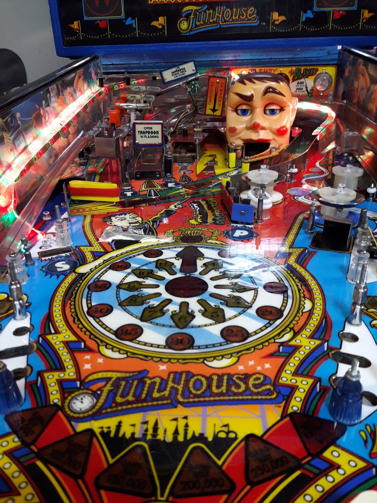 Arcade Story FunHouse Flipper 1990 Williams flipper Rudy