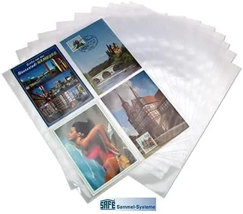 Safe Postkarten 5471 custodie cartoline 10x15 50 pezzi 4 tasche