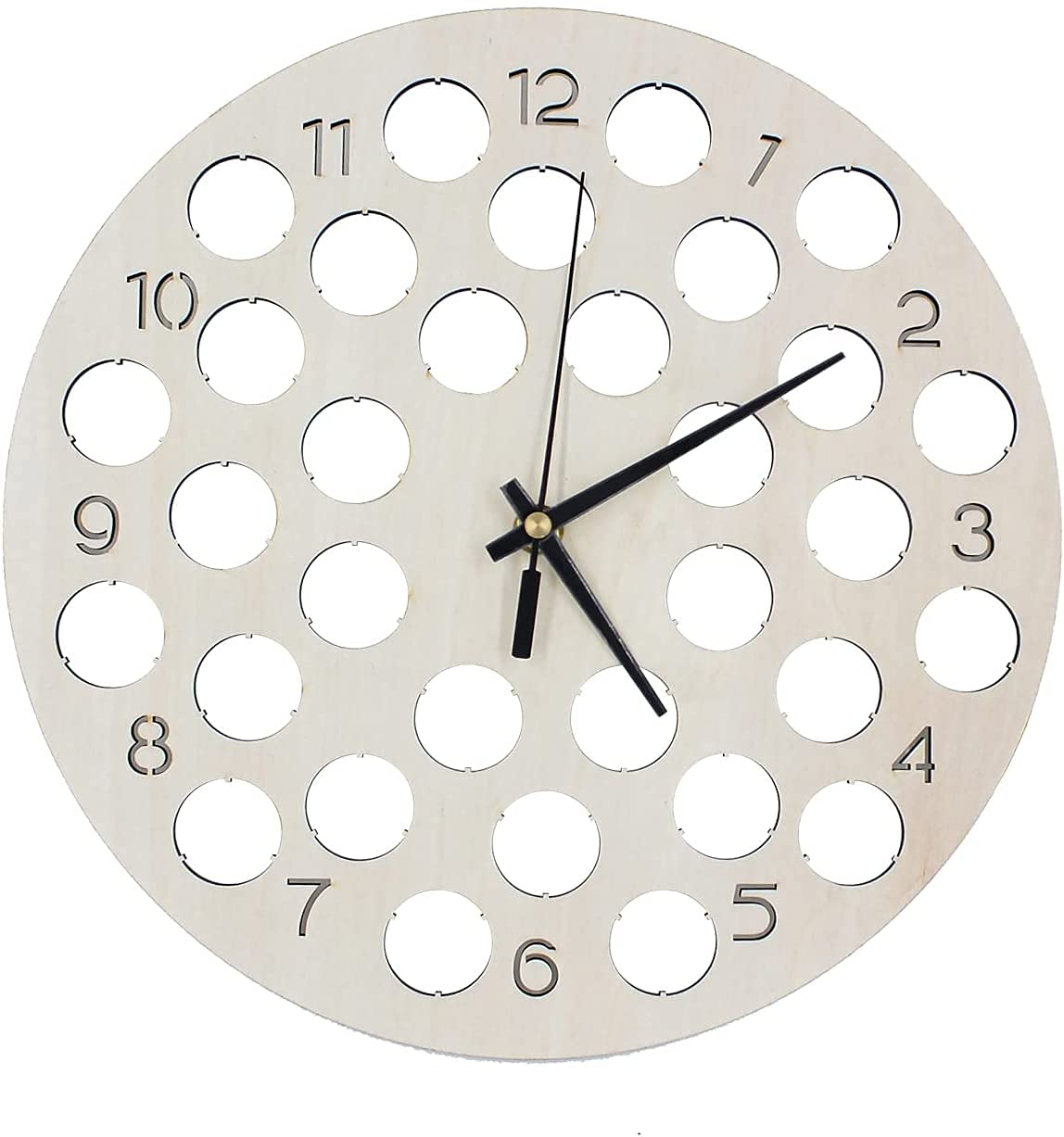 Safe Uhren Orologio Legno Tappi Birra 32 Tappi Ø 30 cm Betulla