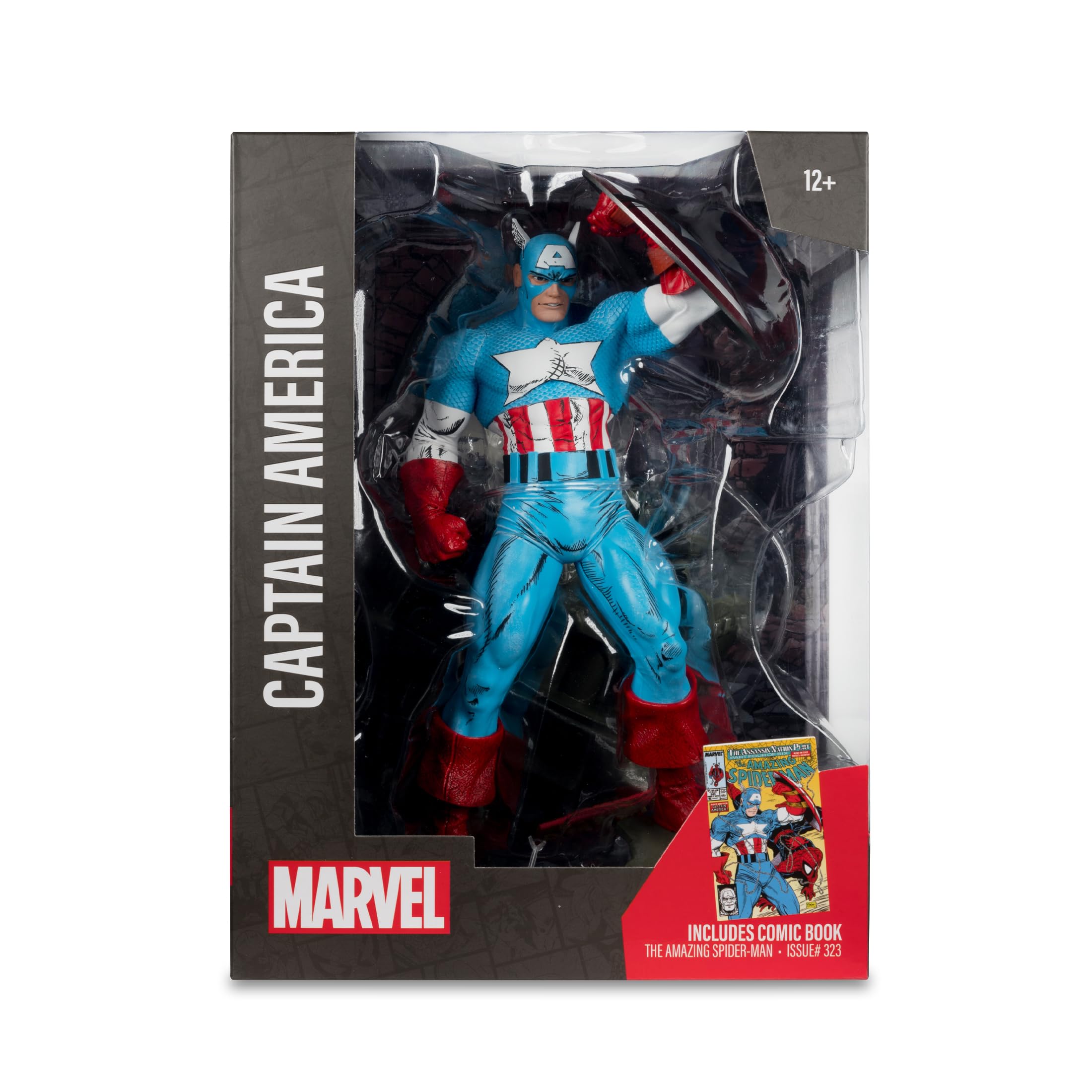 McFarlane Marvel Captain America 323 figura 1:6 con fumetto
