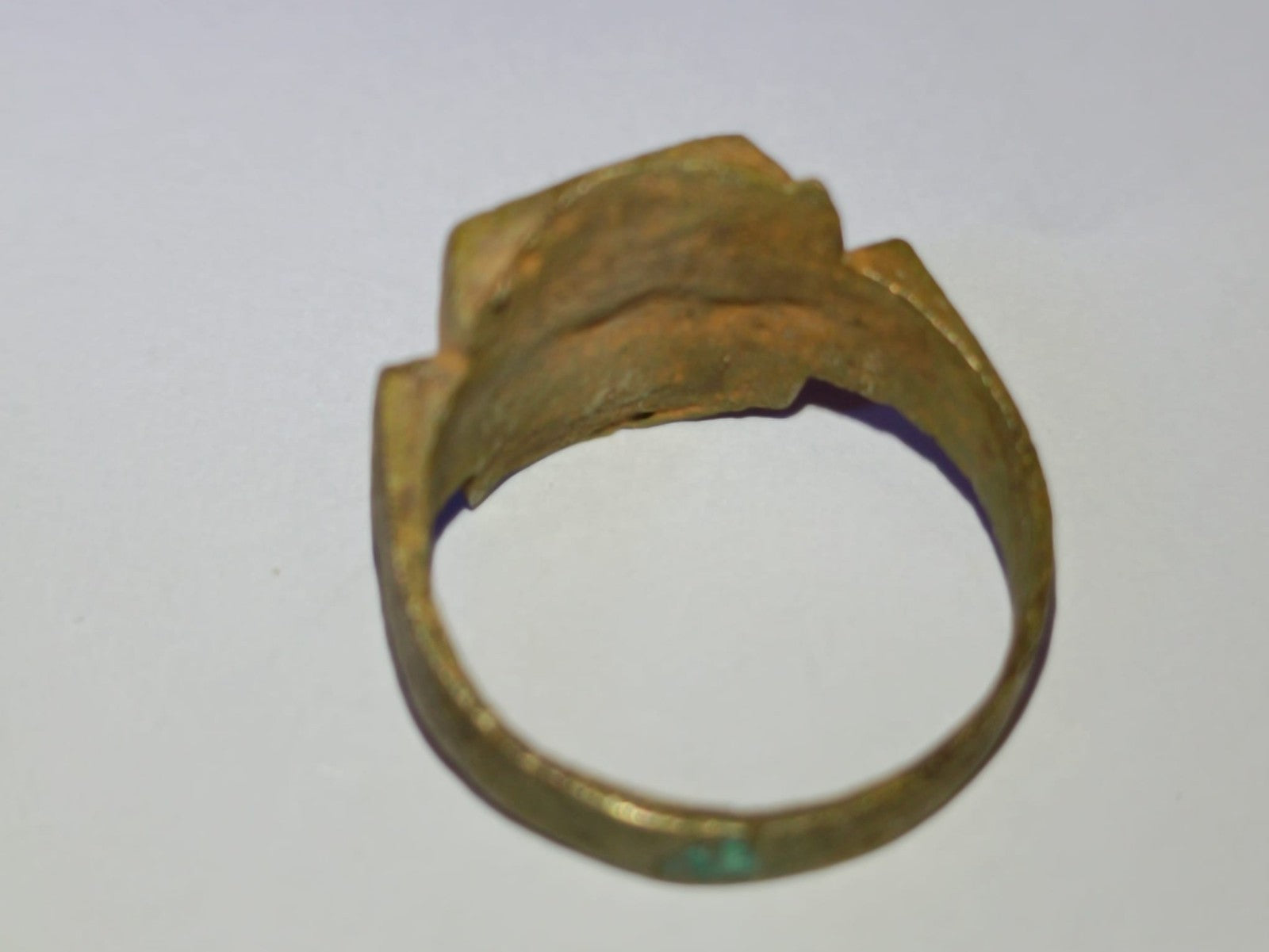 TS Collezionismo Antiquariato anello medievale bronzo misura 19