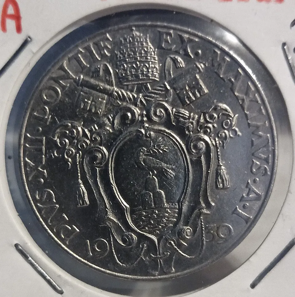 TS Numismatica Vaticano 1 Lira 1939 Pio XII SPL+ decentrata