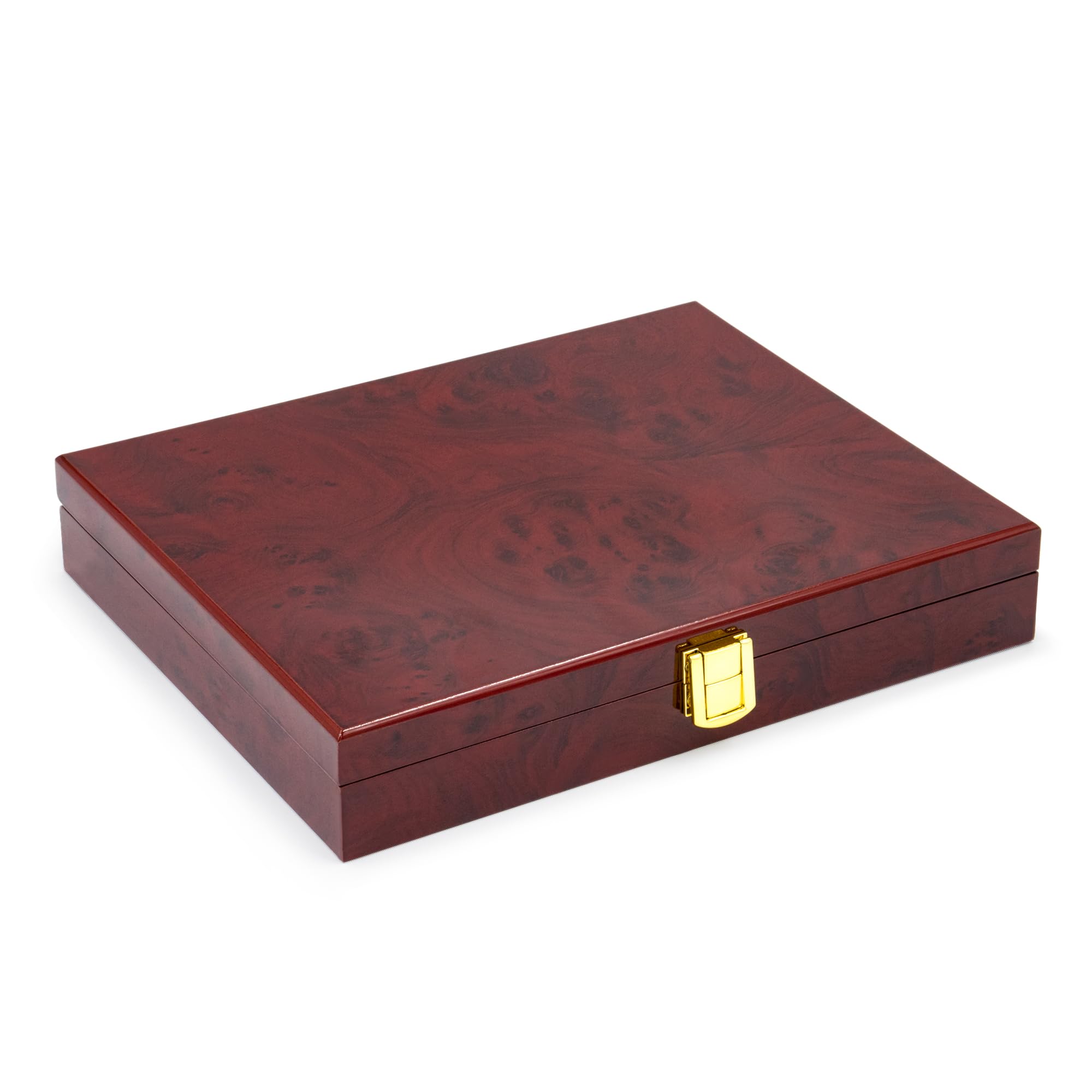 Safe 5797 valigia monete legno 3 vassoi 60 monete 38mm