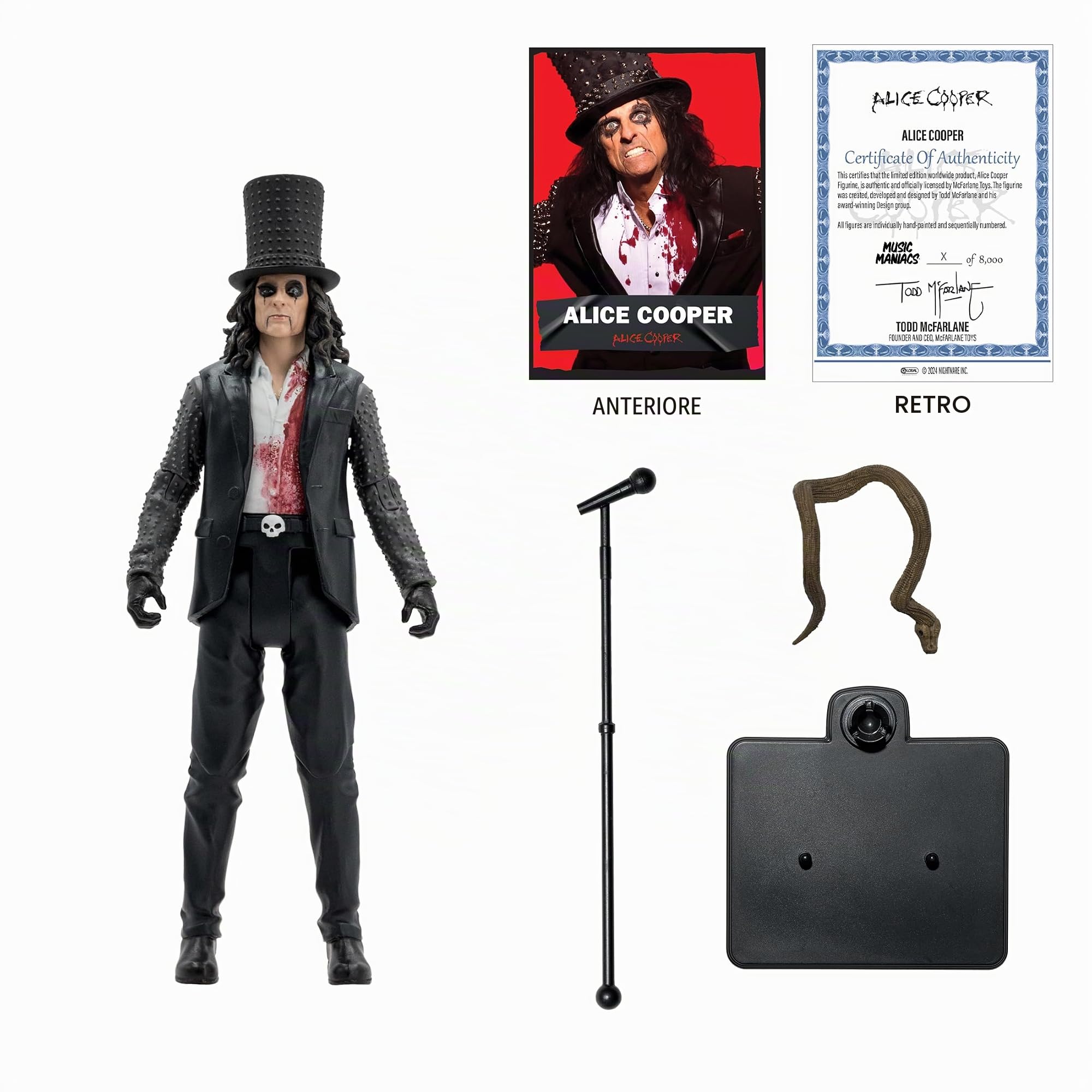 McFarlane Music Maniacs Alice Cooper Metal action figure 15 cm