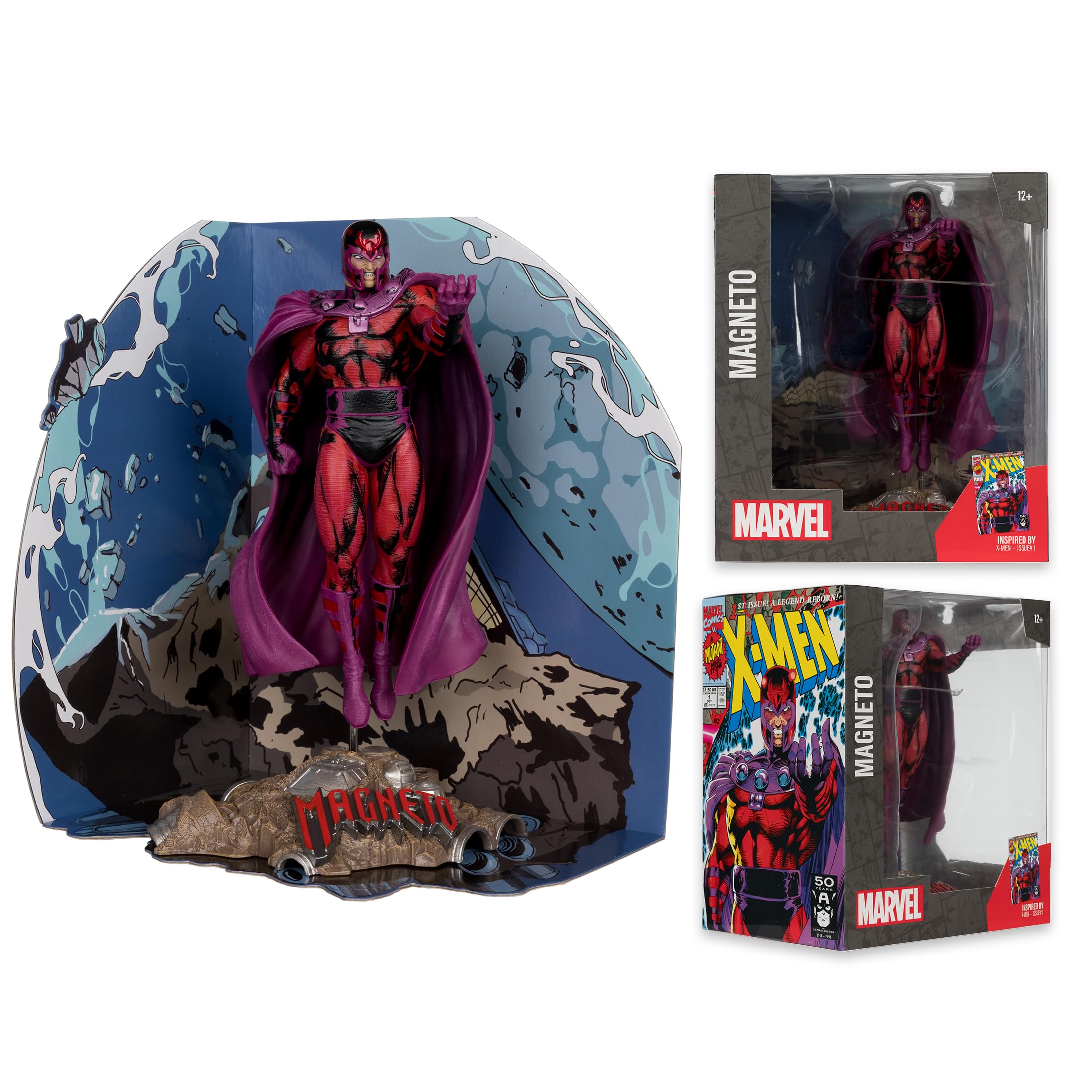 McFarlane Marvel Magneto X-Men #1 statuetta 1:10 con scena
