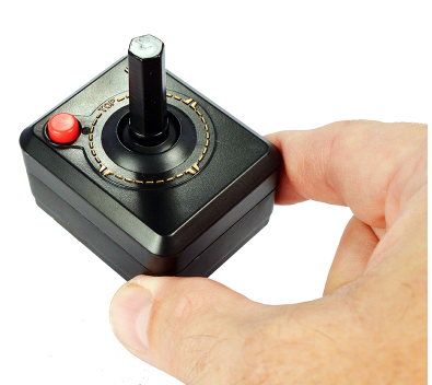 Arcade Story Joystick miniatura Atari portachiavi sonoro 5,5 cm