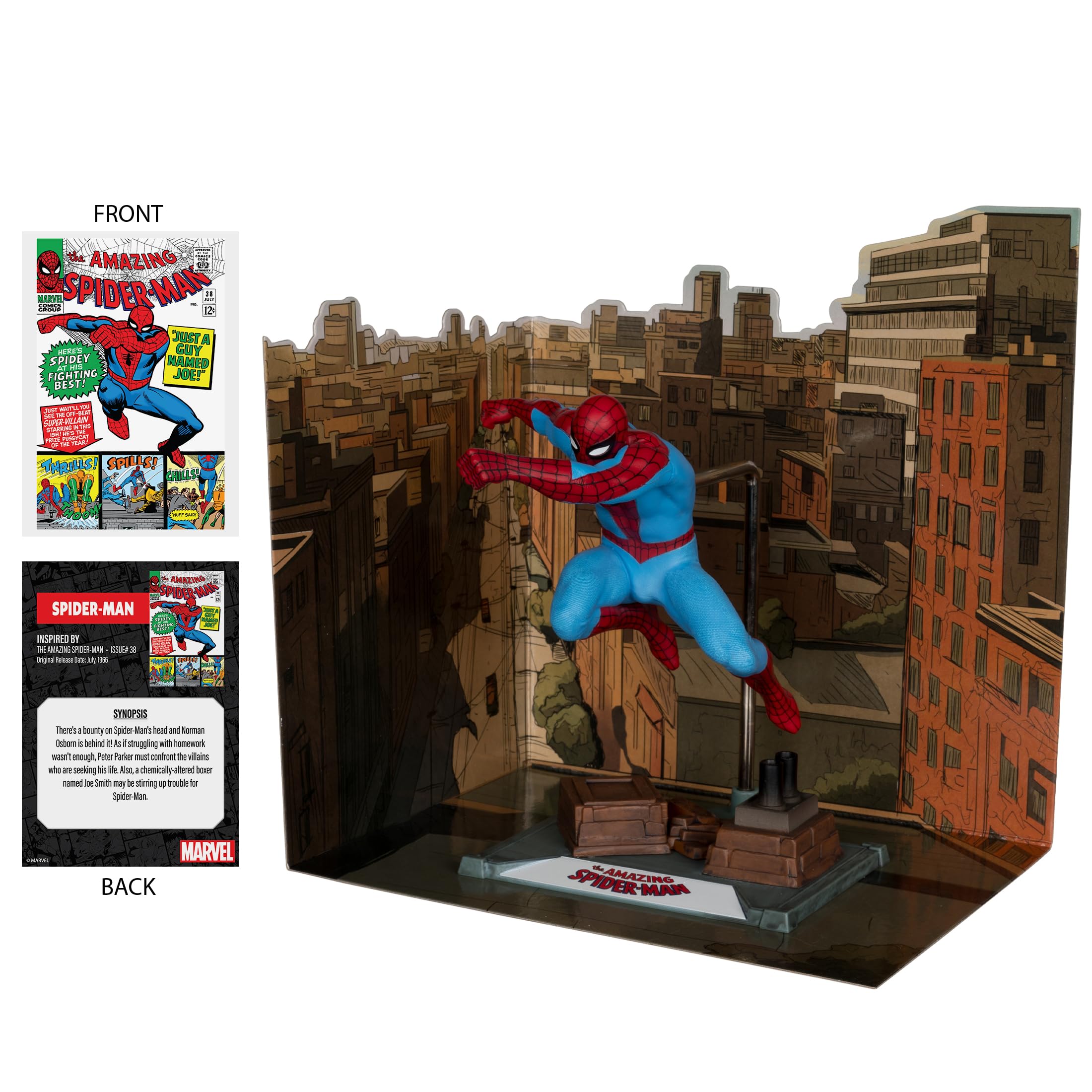 McFarlane Marvel Spider-Man 1:10 figure Amazing 38 Gold Label